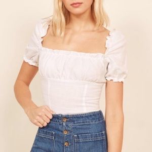 REFORMATION Salina Crop Top size 12